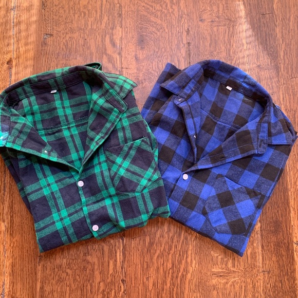 2 - Sangtree Plaid Flannel Shirts - Picture 3 of 10